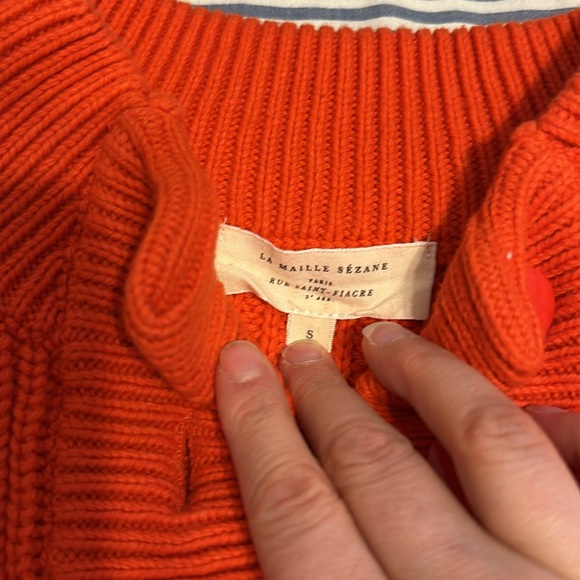 Sezane Lucas Jumper, half button wool sweater - Picture 3 of 5